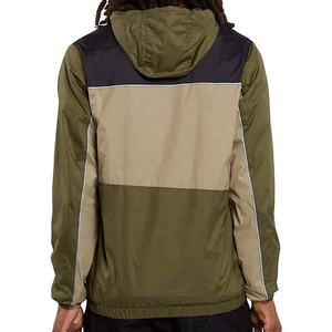 Custom Men's Color-<b>Block</b> Windbreaker Jacket Lightweight Hooded Outdoor Waterproof Sportswear Reflective Striped Streetwear Coats - Product Image 3