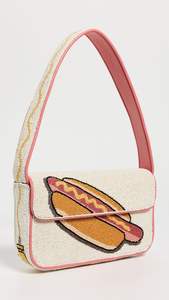 Bolsos de hombro azules con cuentas, bordados de nataadores, monederos de cuentas de vidrio, bolsos de mano de noche para mujer, bolsos con patrón de olas oceánicas, carteras. - Product Image 3