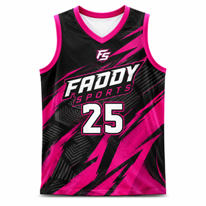 Maillot de basketball personnalisé de haute qualité à sublimation, séchage rapide, respirant, uniforme d'entraînement d'équipe, t-shirt de sport en mesh pour homme - Product Image 1