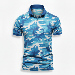 เสื้อโปโลผู้ชายแบบสลิมฟิต แห้งเร็ว คุณภาพสูง หรูหรา สั่งทำโลโก้ OEM ผ้าเนื้อนุ่ม ยืดหยุ่นได้ เหมาะสำหรับเล่นกอล์ฟและขี่ม้า - Product Image 4