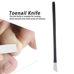 Couteau de pédicure en acier inoxydable, droit et tranchant, pour ongles incarnés, outil de correction des ongles des pieds et des doigts, éliminateur de cuticules - Product Image 2