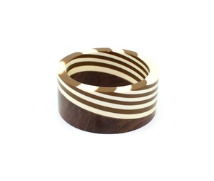 Premium Handmade Eco-Friendly Wooden and Resin <b>Love</b> Theme Women's Fashion <b>Bangle</b> - Product Image 3