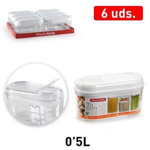 Contenedor de Plástico para Congelador de 0.5L para Almacenamiento y Conservación de Alimentos - Product Image 2