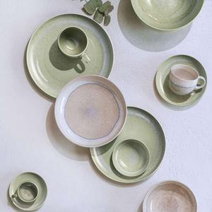 Taza de Café Moderna de Cerámica con Esmalte Reactivo Azul Océano, Forma Cilíndrica Lisa, Asa de Agarre Cómodo, Diseño que Retiene el Calor - Product Image 6