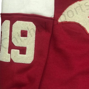 Sweat-shirt unisexe à col ras du cou en molleton de haute qualité sur mesure avec logo personnalisé et manche de couleur bicolore - Product Image 5