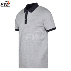 T-shirt de golf pour homme, col polo, en coton tricoté 180 g/m², personnalisable avec logo par sublimation, haute qualité, OEM, neuf. - Product Image 6