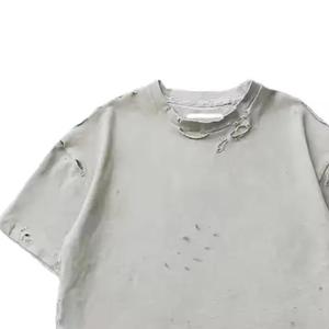 Hot Selling article Streetwear Boxy Fit <b>Drop</b> Shoulder <b>acid</b> wash 100% Cotton 270 GSM Heavyweight Summer casual Wear men's T-Shirt - Product Image 2