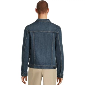 Men's <b>Light</b> Wash Denim Jacket Button Front Solid Color Vintage Casual Breathable Outerwear Regular Fit Autumn Wear - Product Image 2