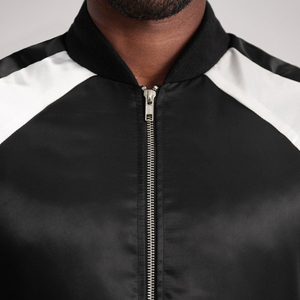 Custom High Quality Logo <b>Men's</b> Satin Varsity <b>Baseball</b> <b>Jacket</b> Winter High Street Style Up Team Sports <b>Men's</b> <b>Jackets</b> - Product Image 2
