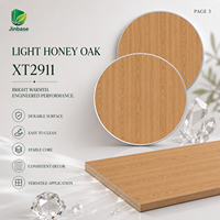 Panneau de particules mélaminé Jinbase XT2911, couleur Miel Naturel, 18 mm, finition E0, première qualité pour armoires et meubles d'intérieur