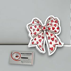 แผ่นแม่เหล็กอะคริลิคติดขนตาปลอมรูปหัวใจผีเสื้อประดับเพชรสำหรับวันวาเลนไทน์ ยี่ห้อ Private Label ใช้ซ้ำได้ อุปกรณ์เสริมความงามสำหรับต่อขนตา - Product Image 4