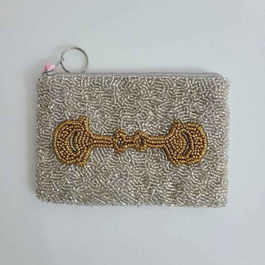 Porte-monnaie classique brodé de perles, motifs floraux, impression numérique, fermeture éclair, couleur et taille personnalisables, tendance - Product Image 6