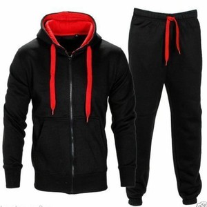 Men tracksuit with zipper <b>jacket</b> designed in basics cotton blended fabric offering comfort and style for gym <b>workout</b> and running - Product Image 3