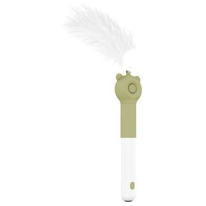 KITIQUE Giocattolo Interattivo per Gatti 3-in-1 Retrattile ed Estensibile con Piume e Bacchetta Laser - Product Image 1