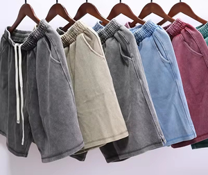 Short de plage pour homme 2026, taille haute, respirant, séchage rapide, avec cordon de serrage, en toile 220g 100% coton, imprimé numérique, logo avant - Product Image 1