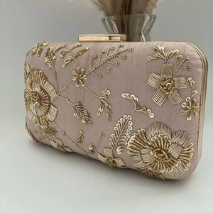 กระเป๋าคลัทช์ปักลายสำหรับงานปาร์ตี้ งานแต่งงาน ทำมือ ประดับคริสตัล เพชร พลอยเทียม สำหรับงานเลี้ยงอาหารค่ำ - Product Image 1