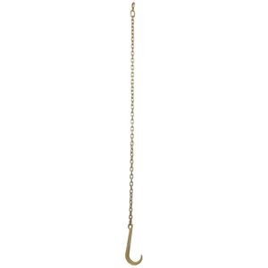 Gancio a J e Gancio a Grappolo Forgiati Grado 70, Catena di Traino da 6 Piedi con Carico di Lavoro Sicuro di 4.700 Libbre e Gancio a J e Gancio a Grappolo Forgiati da 15 Pollici - Product Image 2