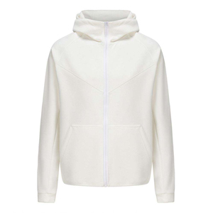 Deep Split <b>Pouch</b> Detail Zipper Hoodie <b>Men</b> Storage Heavy Fleece Sportswear Heavy Weight Warm Layer - Product Image 3