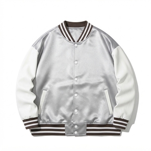 Premium Quality Leather Sleeve Wool Body <b>Baseball</b> Varsity <b>Jacket</b> 2026 <b>Men's</b> Waterproof Windproof Autumn Sale - Product Image 1