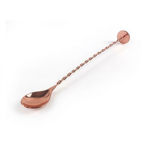 Cuillère à cocktail en cuivre avec manche torsadé, mélangeur pour barman, agitateur pour long drink, pour bar, café, mocktail, maison, cuisine - Product Image 1