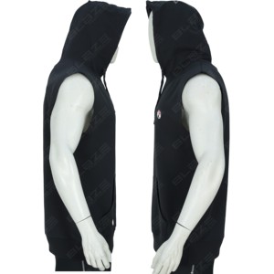 Chaleco Deportivo sin Mangas con Capucha para Hombre, de Secado Rápido, Transpirable, para Gimnasio, Ejercicio al Aire Libre, Fitness, Bordado - Product Image 4