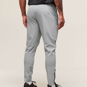Wholesale Best Quality OEM Men's Custom <b>Slim</b> Fit Stretch Fabric <b>Joggers</b> Breathable Elasticated Waist & Zip Detailing On Cuff - Product Image 3