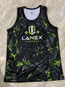 Custom Men's Black Green Camo Gym Tank Top Sublimation Quick Dry Fitness <b>Stringer</b> <b>Vest</b> Bodybuilding Sleeveless Workout Polyester - Product Image 6