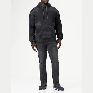 Sudadera con Capucha Oversize para Hombre, Estilo Urbano, Lavado Ácido, Informal, con Forro Cálido y Atractivo para Uso Diario - Product Image 4