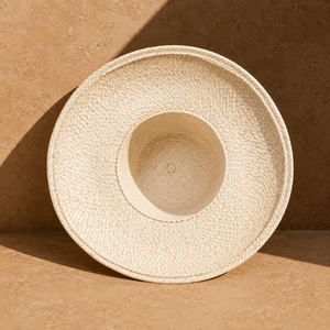 Sombrero de Sol Ecológico de Lontar Natural con Diseño Sólido, Bordado a Mano, Estilo Dobby, Unisex, para Playa, Pesca, Viajes y Actividades al Aire Libre - Product Image 3