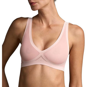เสื้อชั้นในออกกำลังกายสำหรับผู้หญิง Solid Trader Ergonomic Seamless Gym Top ระบายอากาศได้ดี แห้งเร็ว ป้องกันกลิ่น พรีเมียม ผลิตจากผ้าตาข่าย - Product Image 3