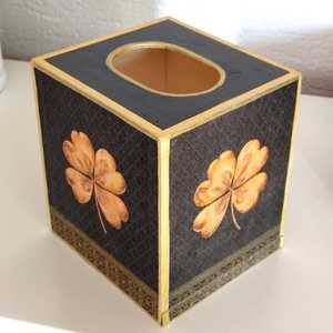 Wooden <b>Tissue</b> Box Cover with Decorative Design Desktop <b>Paper</b> <b>Tissue</b> Holder Storage Case for Home Bedroom Living Room Hotel - Product Image 1