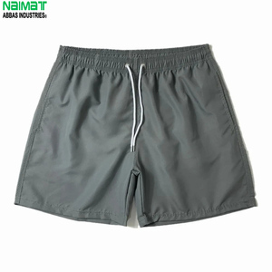NAIMAT Pantalones cortos de secado rápido para hombre, cintura elástica con cordón, ropa deportiva informal, color gris - Product Image 5