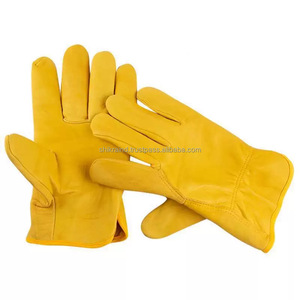 Guantes de Seguridad de Cuero para Electricistas Industriales, Impermeables, Resistentes al Calor, Resistentes al Desgaste, Cortos, para Soldadura, Unisex - Product Image 2