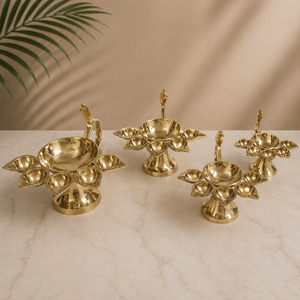 SHREE RADHEY Support de bol de service en laiton artisanal de luxe, motif paon, pour centre de table de mariage traditionnel, décoration de maison et d'hôtel - Product Image 3