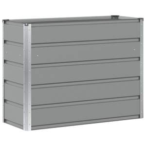 Fioriera in Acciaio Grigio Chiaro 100 x 40 x 75 cm Vasi e Fioriere - Product Image 2