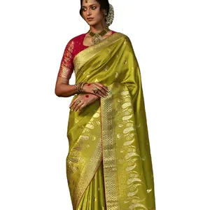 Latest Designer Pure Viscose Dola Silk With Zari Weaving Designer Pallu Border Saree By Fab Zone