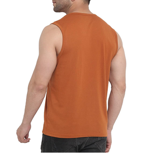 Débardeur sans manches pour homme, couleur unie, col rond, tricoté, décontracté - Product Image 3