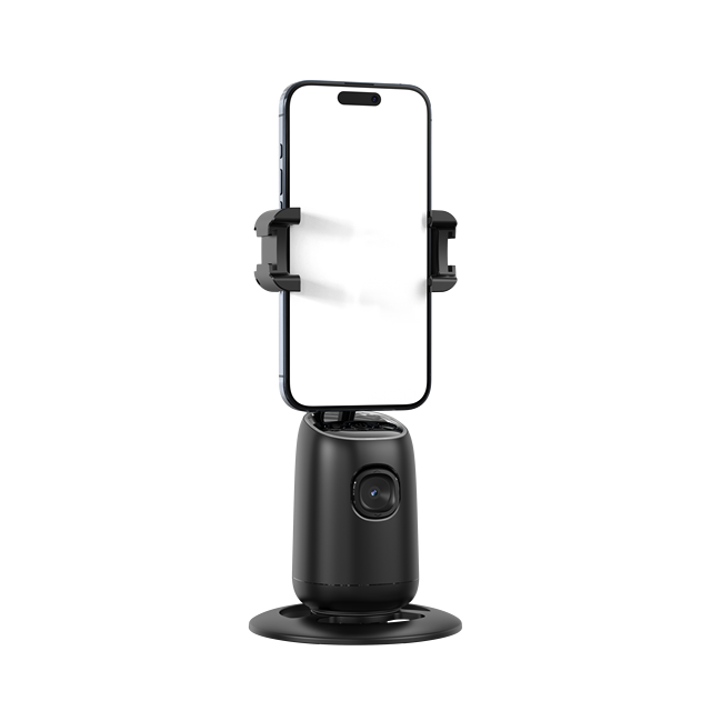 P05 AI Intelligent Tracker 360 Degree Rotation Portable Ai Face Tracking Tripod with Dual Cold Shoe Ports