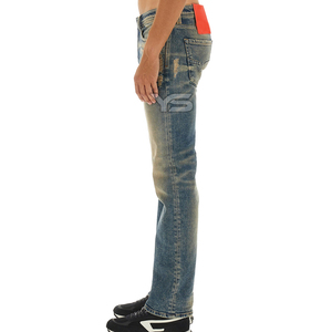 Pantalones Vaqueros de Mezclilla para Hombre, Material Elástico de Algodón Premium, Corte Regular Cómodo, Ropa Casual de Calle para el Día a Día - Product Image 1