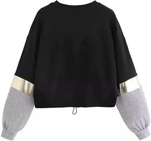 Ever <b>Glow</b> Stylish Sexy & Club Women's Cotton/Polyester Sweatshirt 220g <b>Drop</b> Shoulder Pullover - Product Image 3