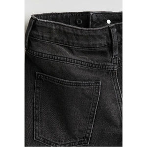Pantalones Cortos de Mezclilla para Hombre, Corte Recto, Lavado Oscuro, Algodón, Casuales, Verano, Cintura Media, Bolsillos, Tejido - Product Image 4
