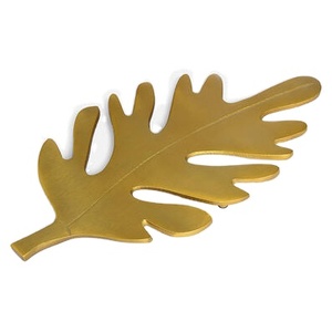 Luxury Garden Decoration Metal <b>Art</b> New Design Metal Golden <b>Leaf</b> Tableware Home Decor - Product Image 1