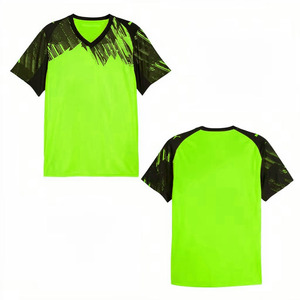 Custom Sublimated <b>Soccer</b> Jersey V Neck Short Sleeve Quick Dry Polyester Football Team Shirt Sportswear OEM - Product Image 4