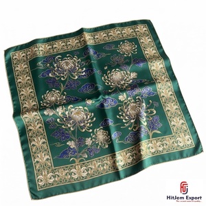 Premium Custom Printed Luxury Silk Scarf Lightweight Womens Square Headscarf OEM ODM Manufacturer Sicily Custom Fabric Products - Product Image 6