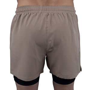 กางเกงขาสั้นผู้ชายผ้าโพลีเอสเตอร์คอตตอน ดีไซน์ใหม่ สไตล์โดดเด่น แฟชั่นล่าสุด เสื้อผ้าผู้ชาย กางเกงขาสั้นสองชั้น มีกระเป๋า - Product Image 3