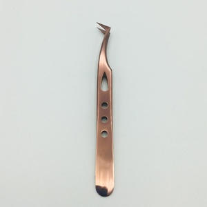 Ensemble de pinces à cils RMI personnalisées, nouveau design, poignée de qualité supérieure, couleur or rose plasma - Product Image 1