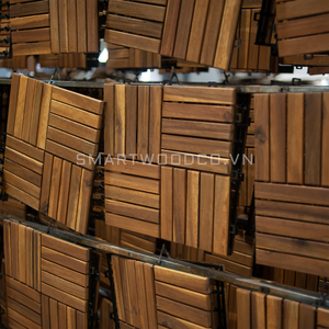 SMARTWOOD Weatherproof Acacia <b>Decking</b> Tiles - Product Image 6