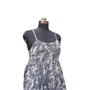 Vestido Midi Sin Mangas de Algodón 100% Puro, Elegante y Más Vendido, con Logotipo Frontal, para Mujer, Ideal para Fiestas en la Playa o Salidas Nocturnas, Disponible al por Mayor - Product Image 3