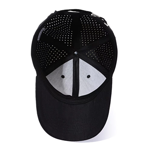 Gorra de béisbol de 6 paneles de algodón con logotipo bordado ajustable clásico para hombre, sombrero deportivo perforado para papá - Product Image 4