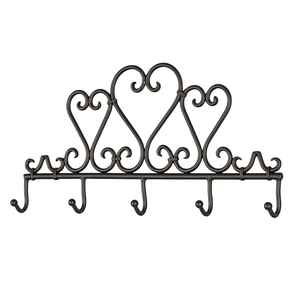 Gancho de hierro con acabado en polvo negro en forma de J para decoración del hogar, para regalo, para uso en exteriores. - Product Image 5